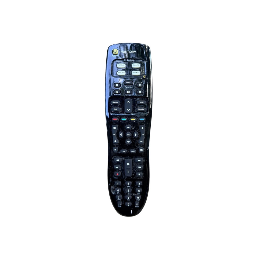 Logitech Harmony Universal Remote Control Black Plastic Home Media Device 8.75in